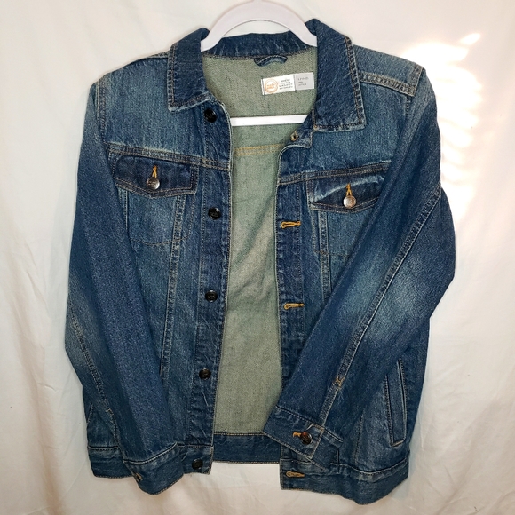 Kids, Wonder Nation Blue Jean Jacket, Large - Picture 10 of 10